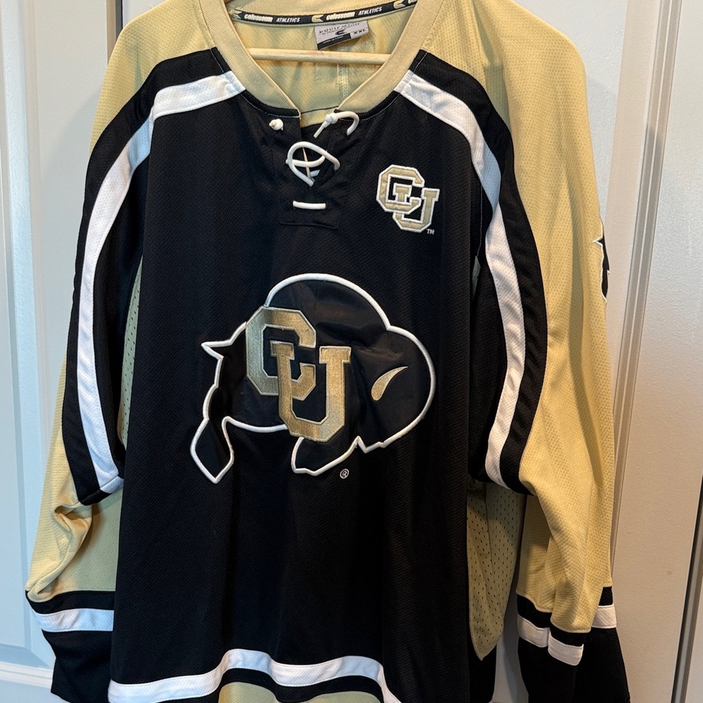 CU Buffaloes Black and Gold Hockey Jersey